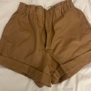 Abercrombie & Fitch High Waist Tan Shorts